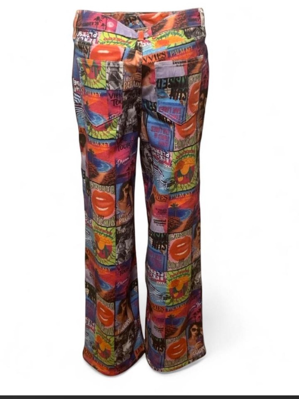 Multicolor Graphic Patchwork pant - Picture 2 of 3
